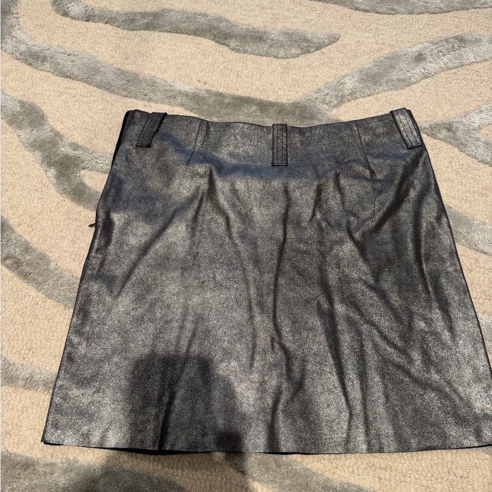 Jennifer Tattanelli gunmetal metallic skirt